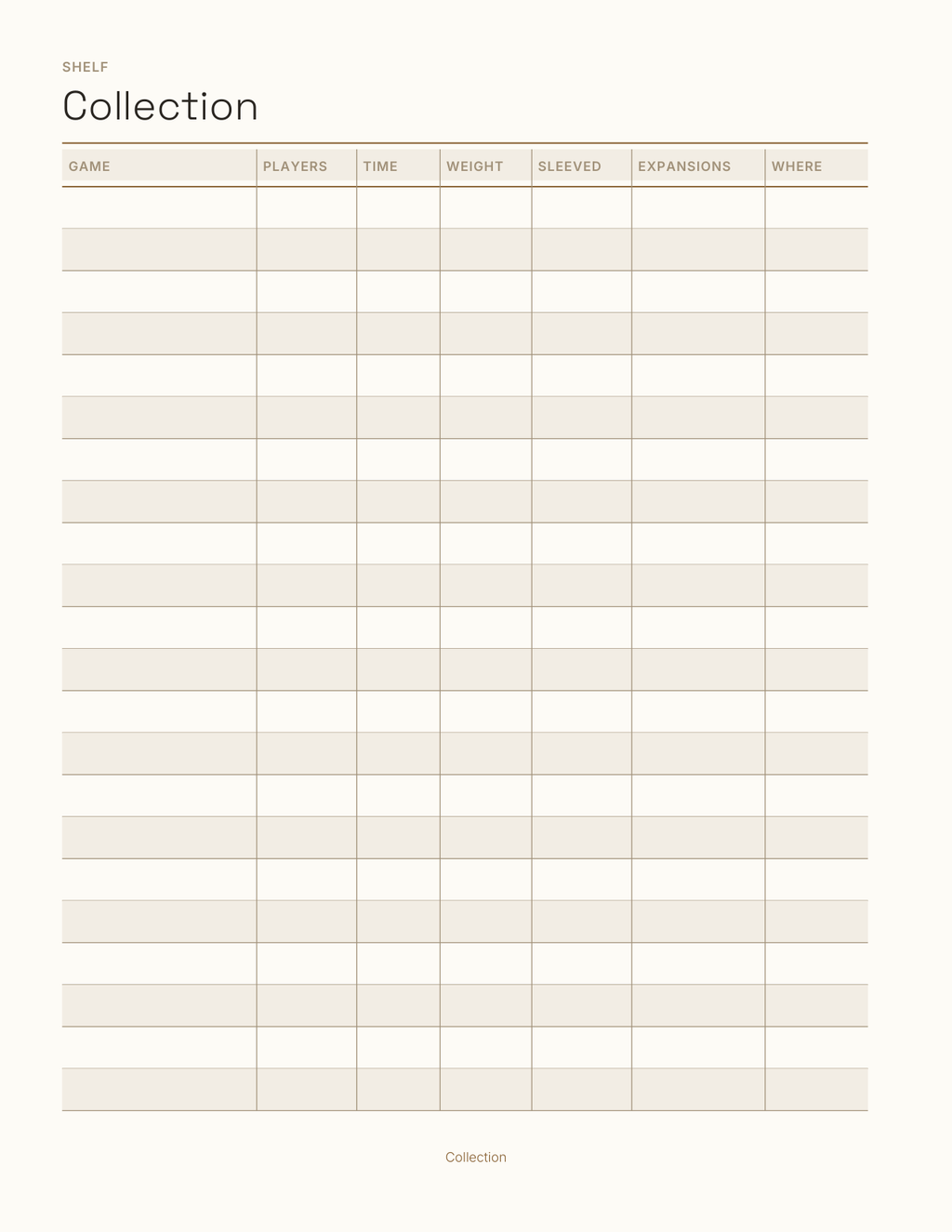 The Board Game & Score Planner 2027 — sample page 4