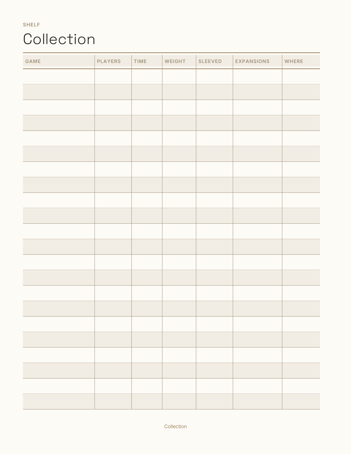 The Board Game & Score Planner 2027 — sample page 4