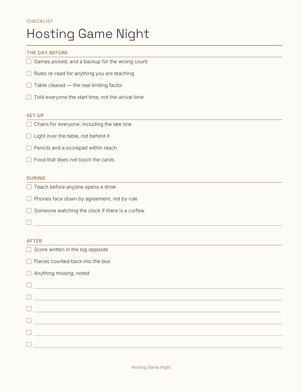 The Board Game & Score Planner 2027 — sample page 5