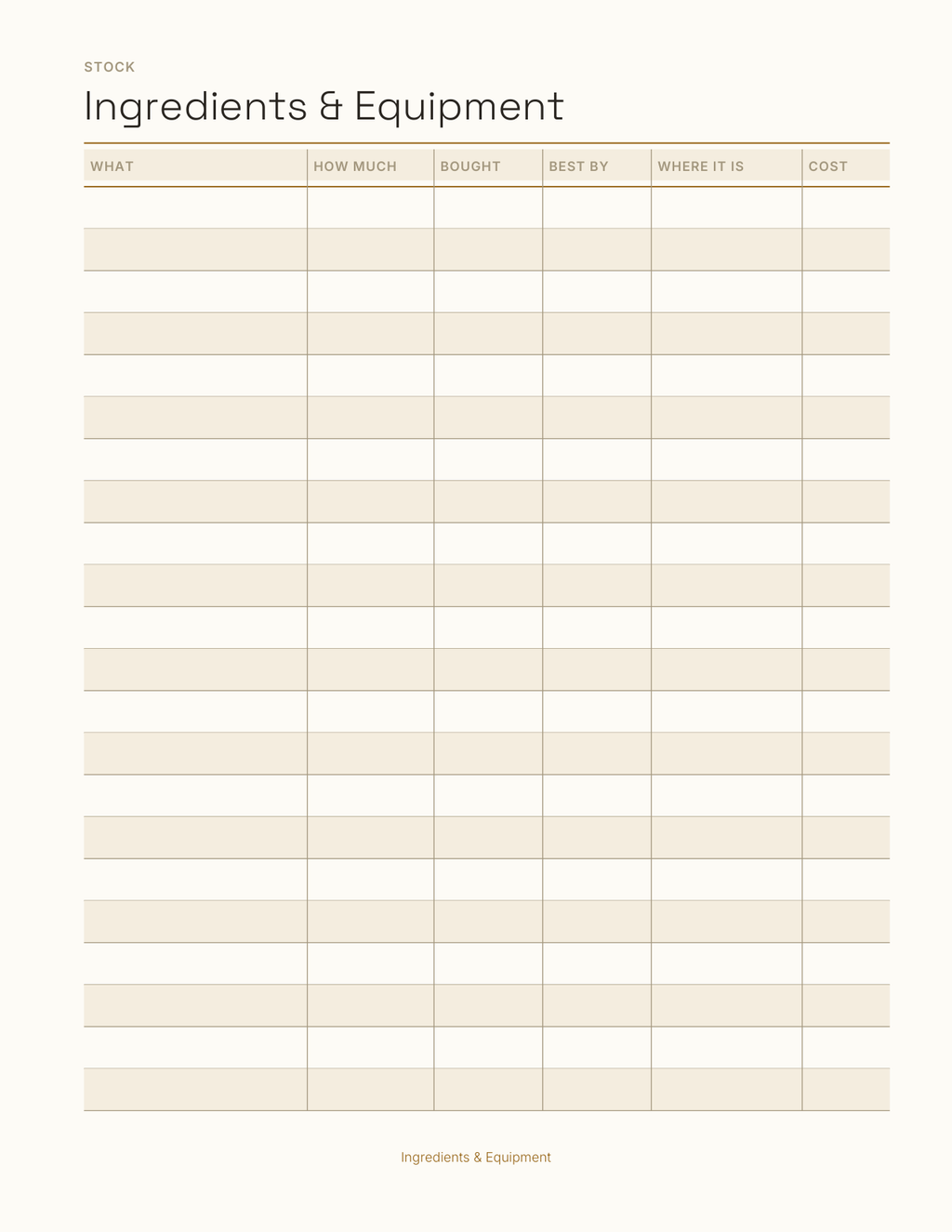 The Home Brewing Log 2027 — sample page 5