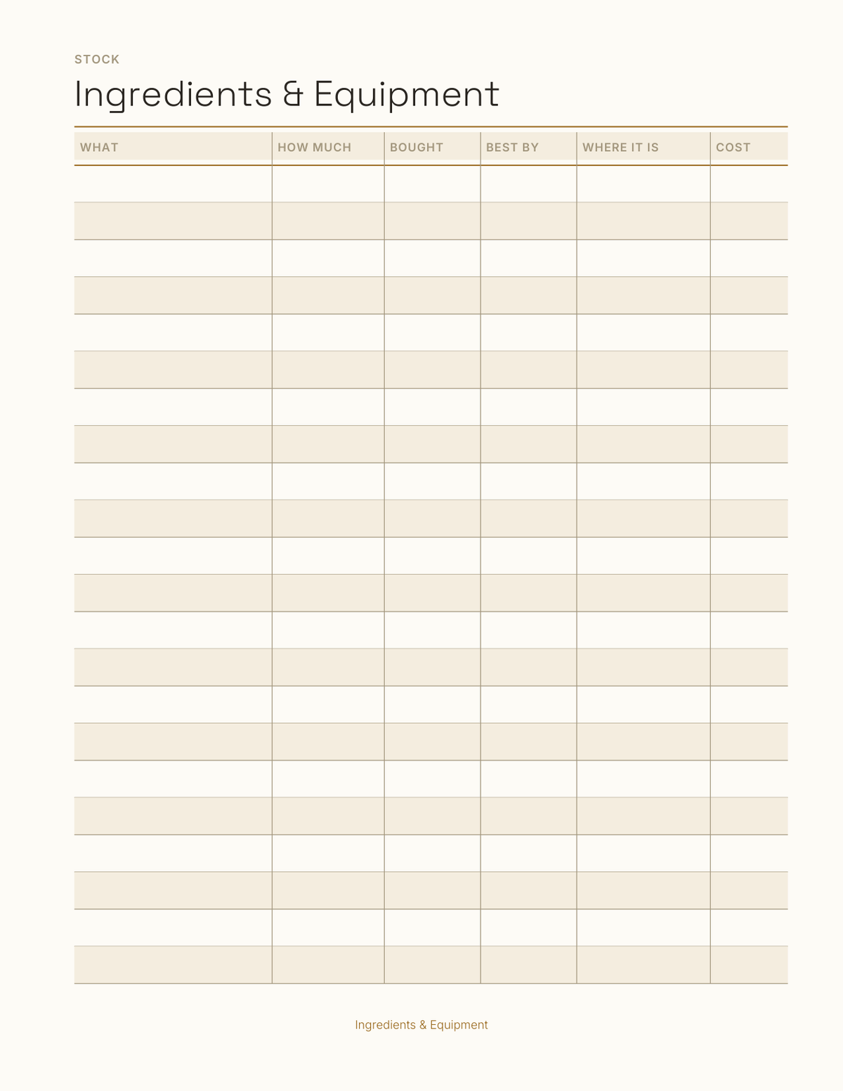 The Home Brewing Log 2027 — sample page 5