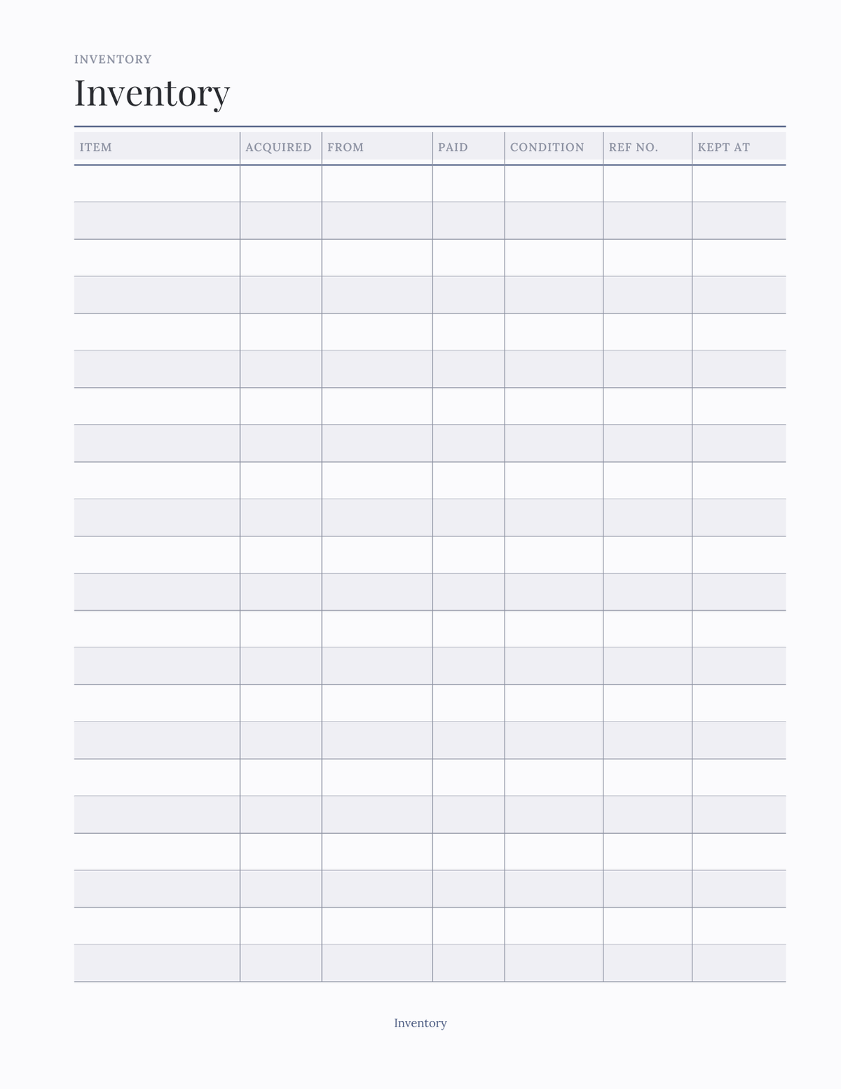 The Collector's Planner 2027 — sample page 3