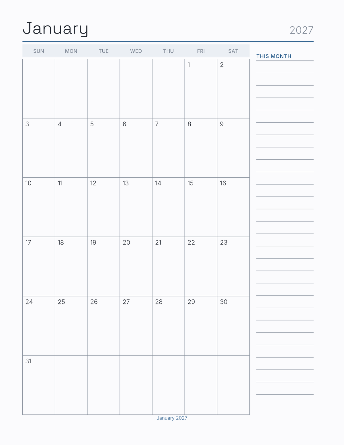 The Race Training Planner 2027 — sample page 6