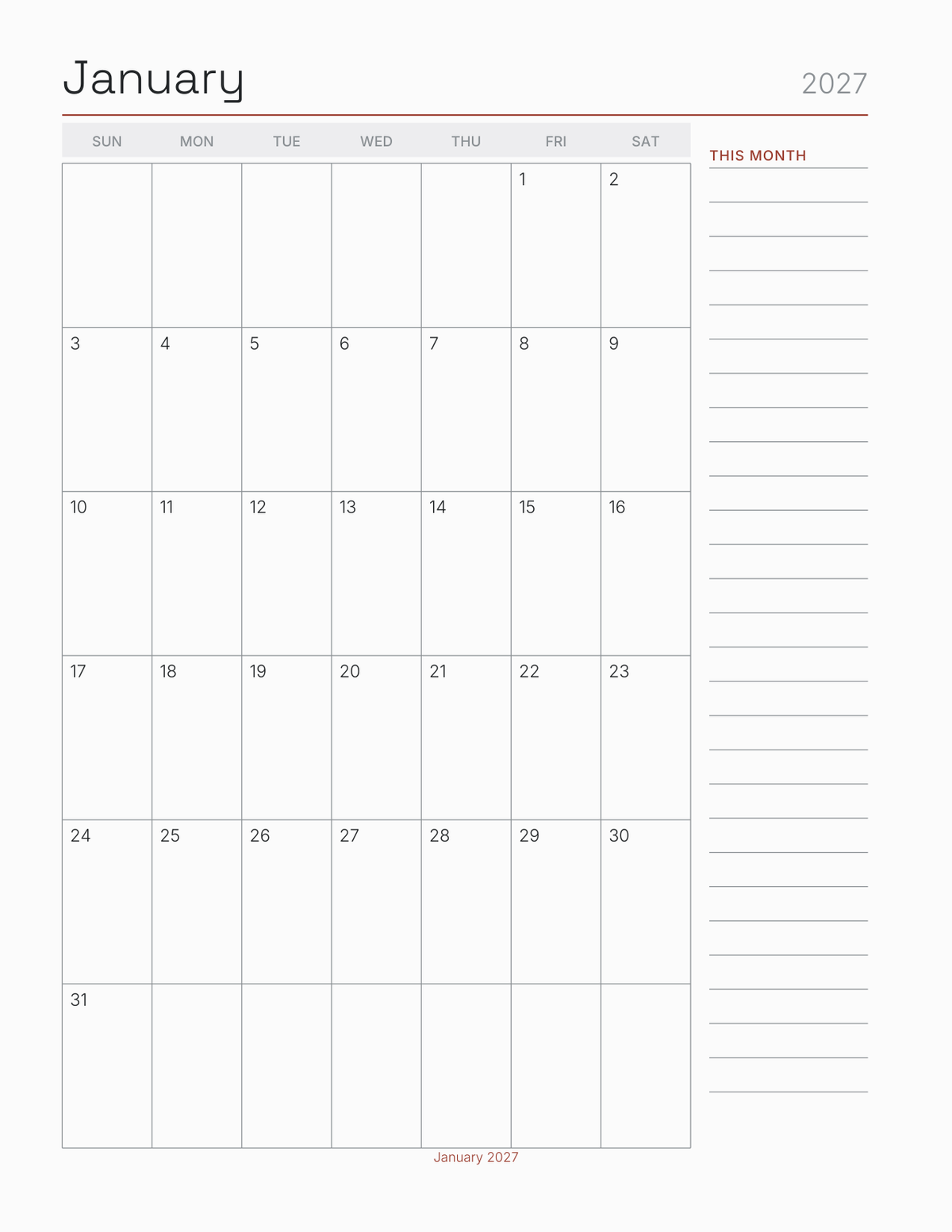 The Motorcycle & Track Day Planner 2027 — sample page 6