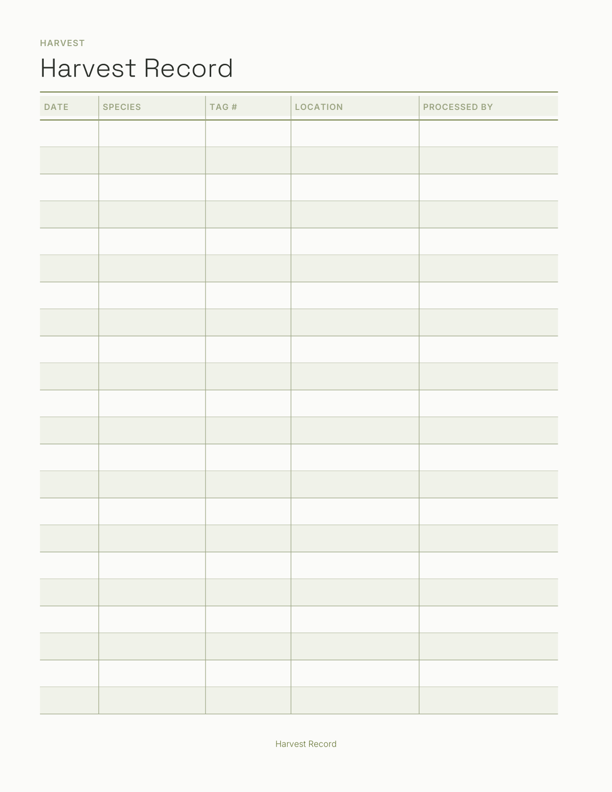 The Hunting Planner 2027 — sample page 4