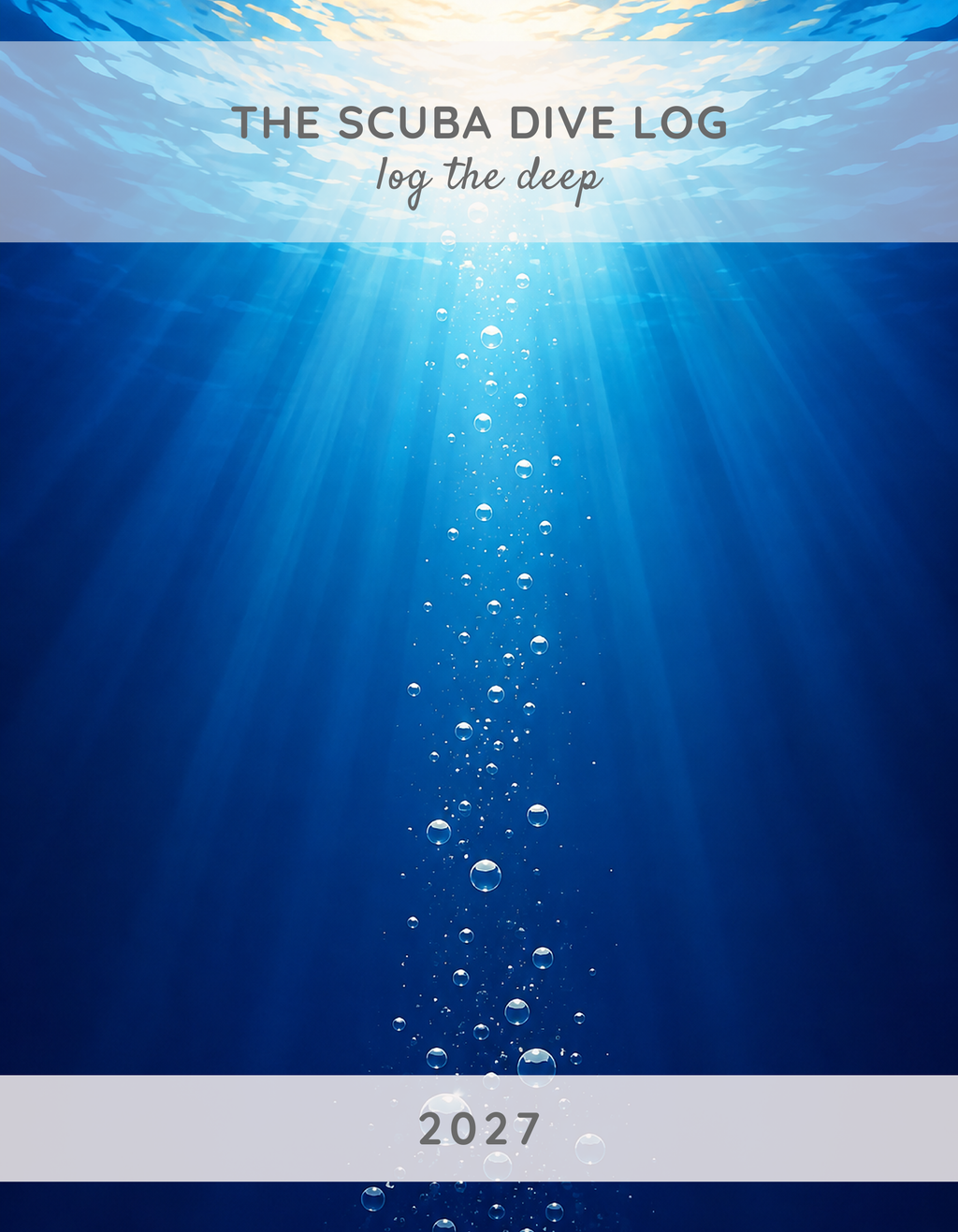 The Scuba Dive Log 2027 cover