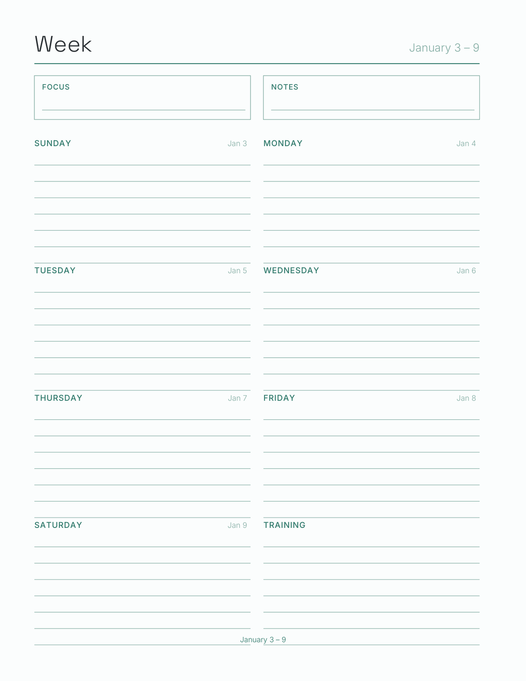 The Cycling & Bikepacking Planner 2027 — sample page 6