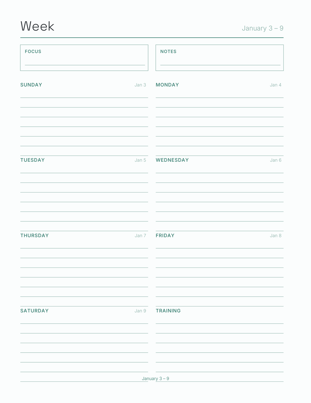 The Cycling & Bikepacking Planner 2027 — sample page 6