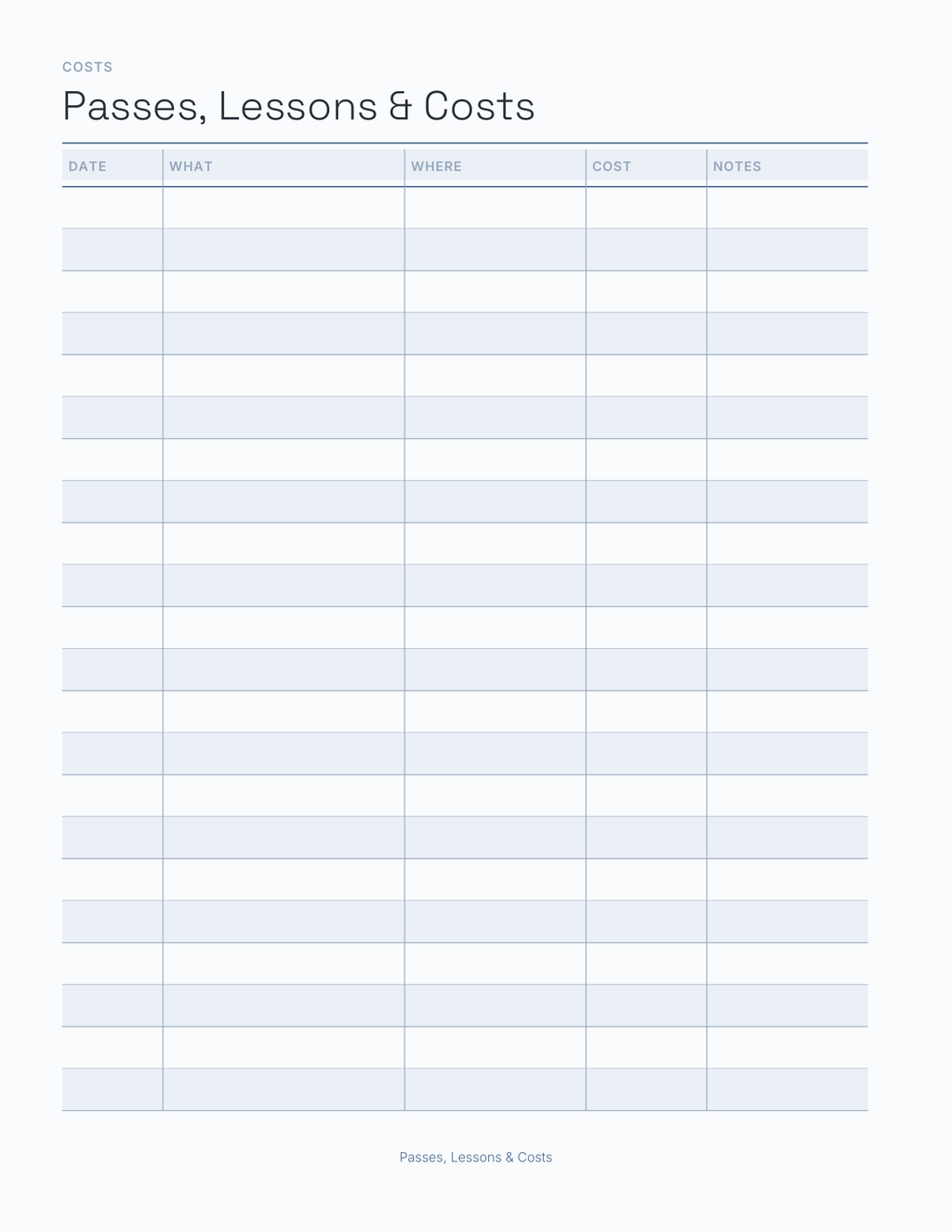 The Ski & Snowsport Planner 2027 — sample page 8