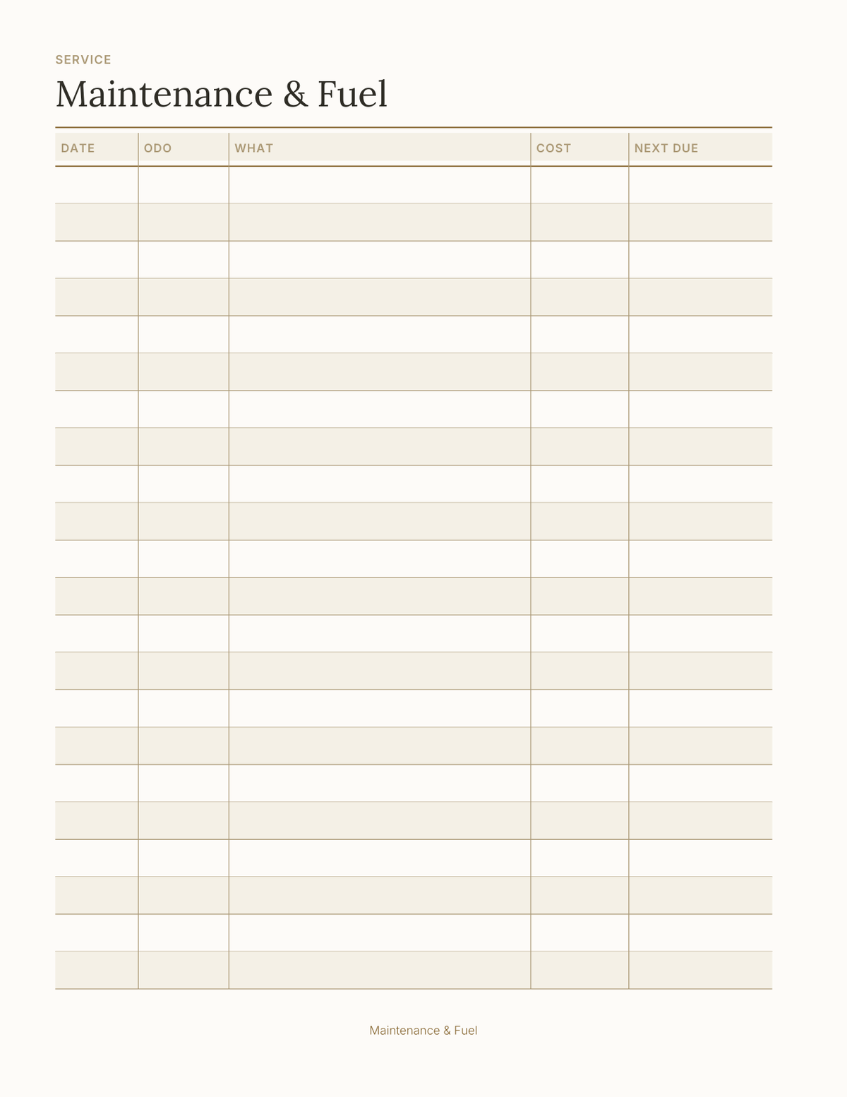 The RV & Van Life Planner 2027 — sample page 4