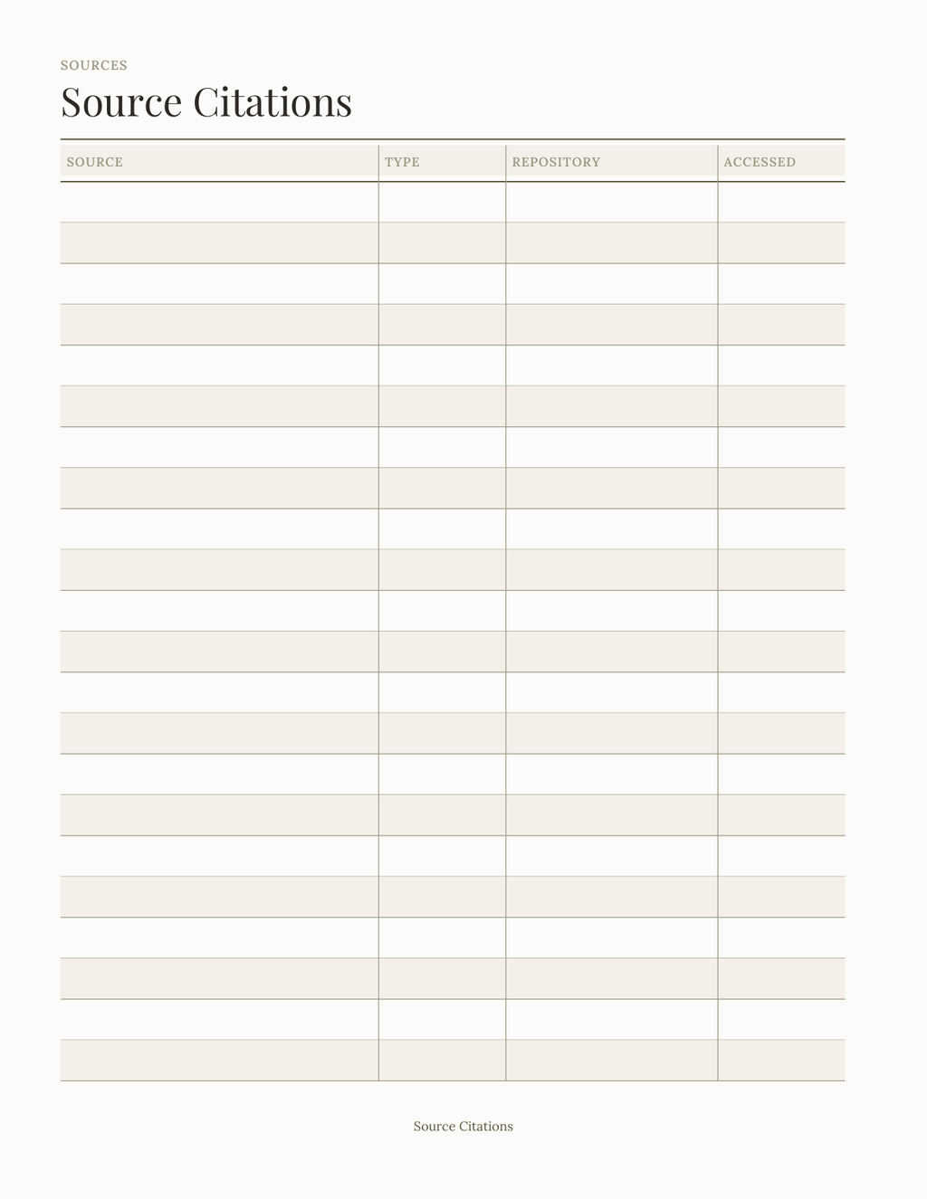 The Genealogy Research Planner 2027 — sample page 8