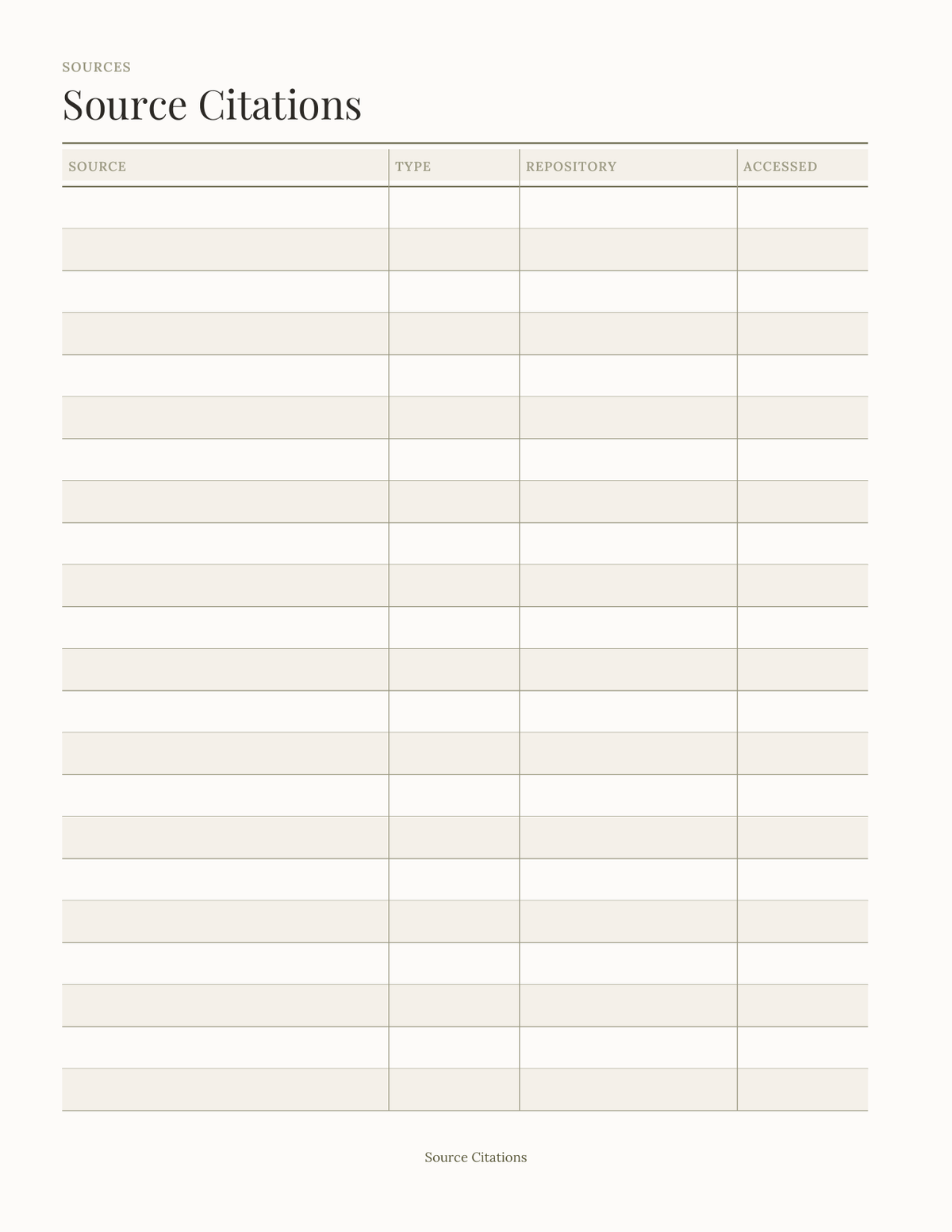 The Genealogy Research Planner 2027 — sample page 8