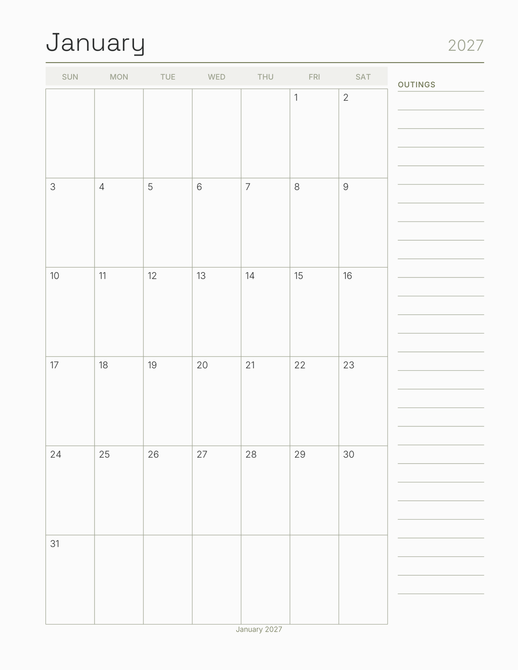 The Detecting & Geocaching Log 2027 — sample page 5