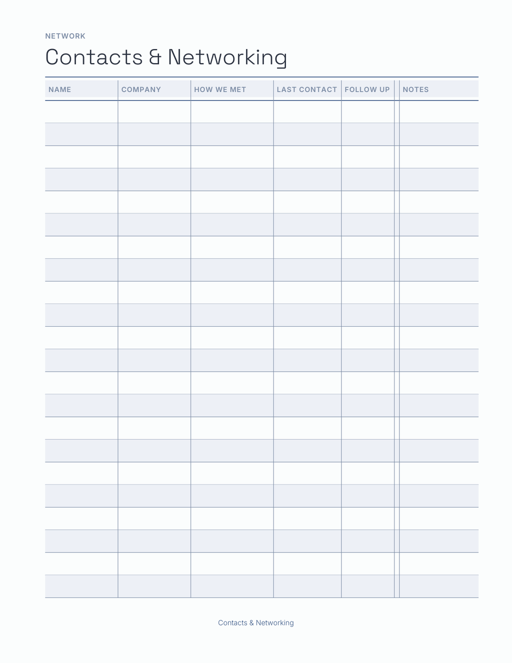 The Job Search Planner 2027 — sample page 3