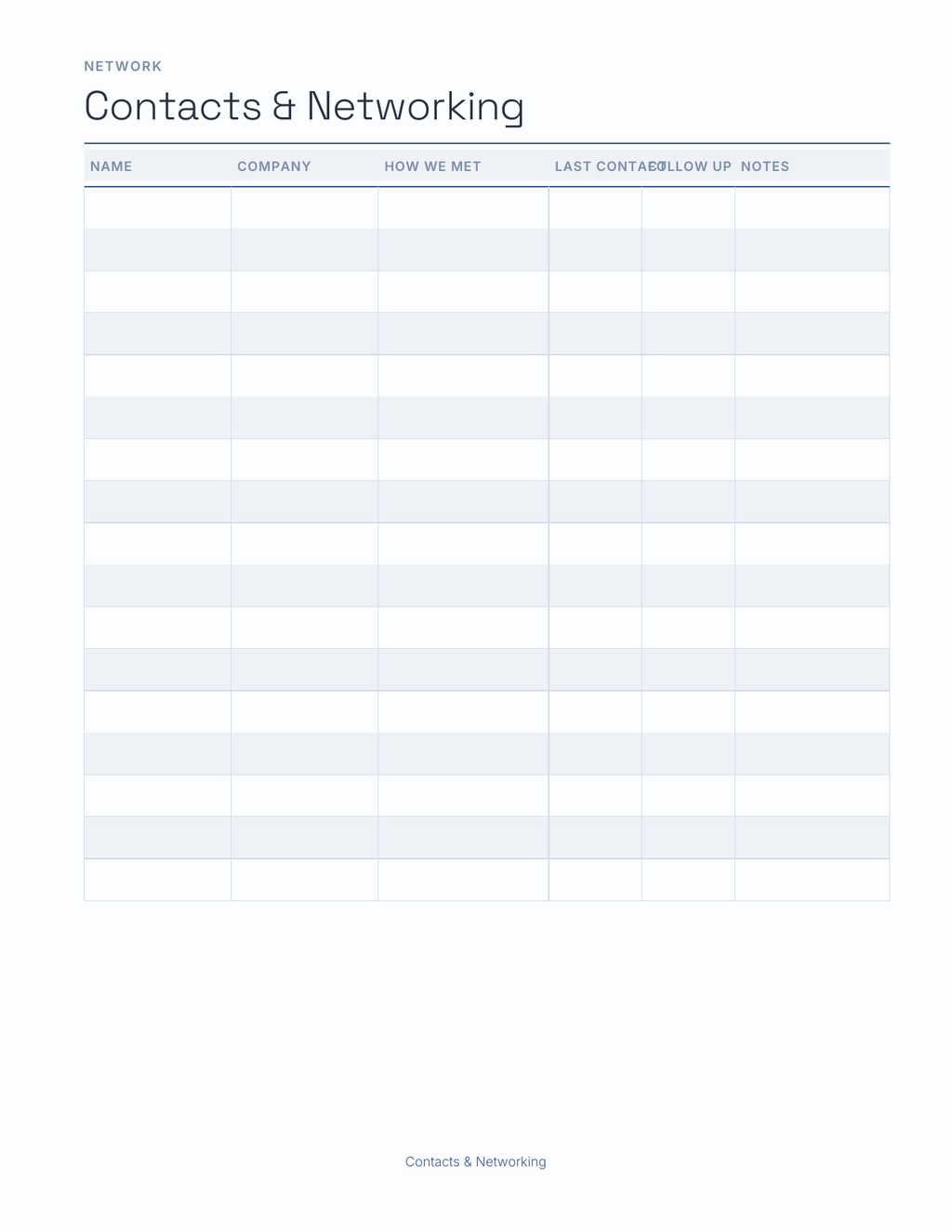 The Job Search Planner 2027 — sample page 3