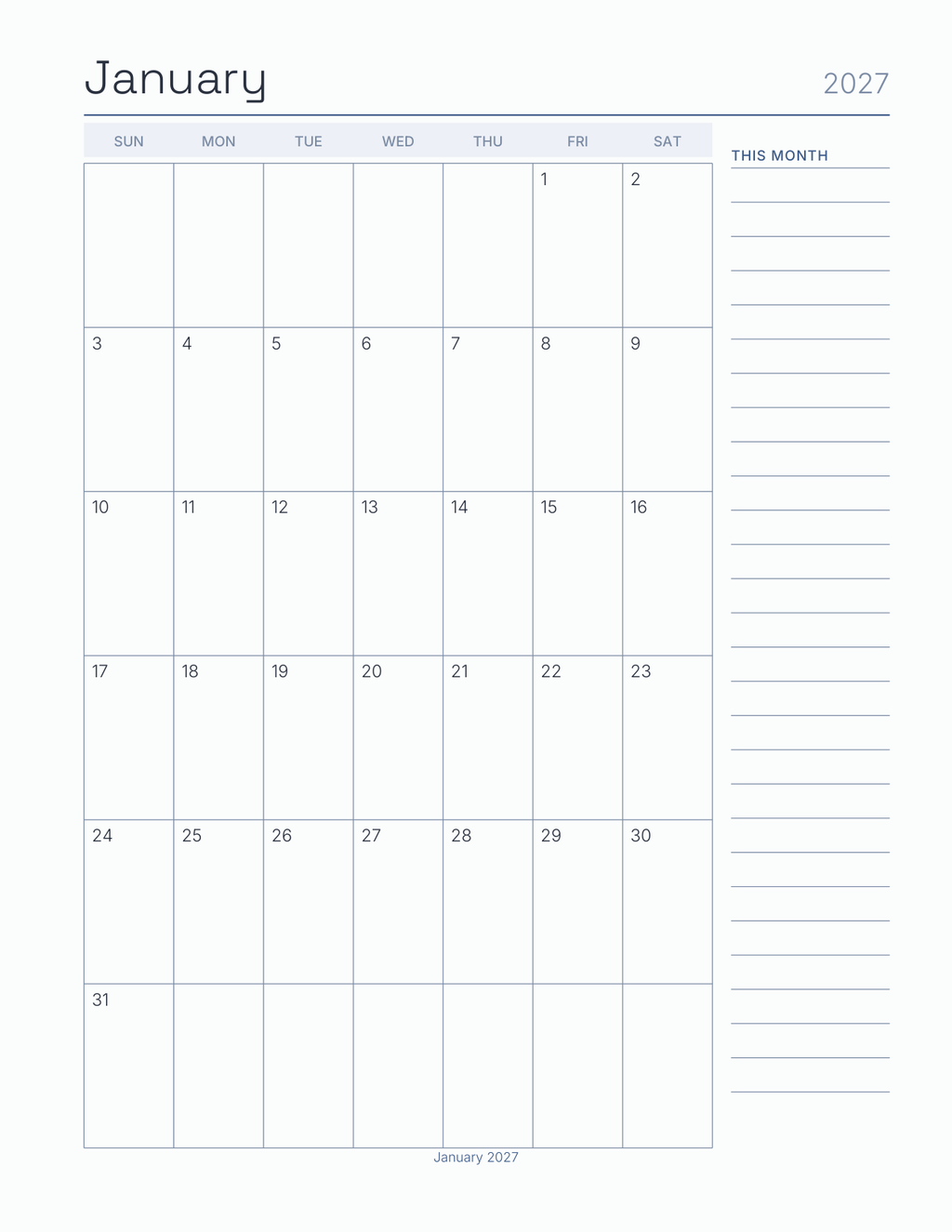 The Job Search Planner 2027 — sample page 7