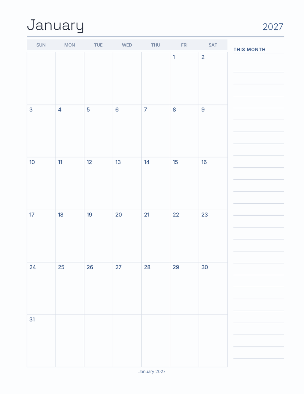 The Job Search Planner 2027 — sample page 7