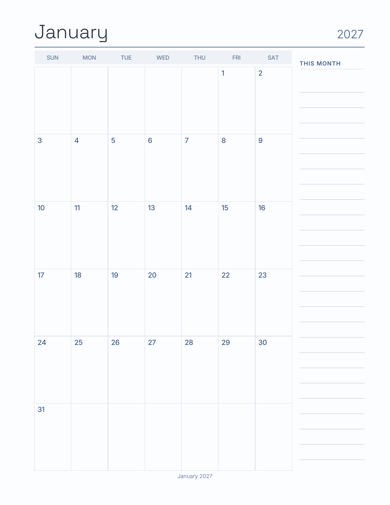 The Job Search Planner 2027 — sample page 7