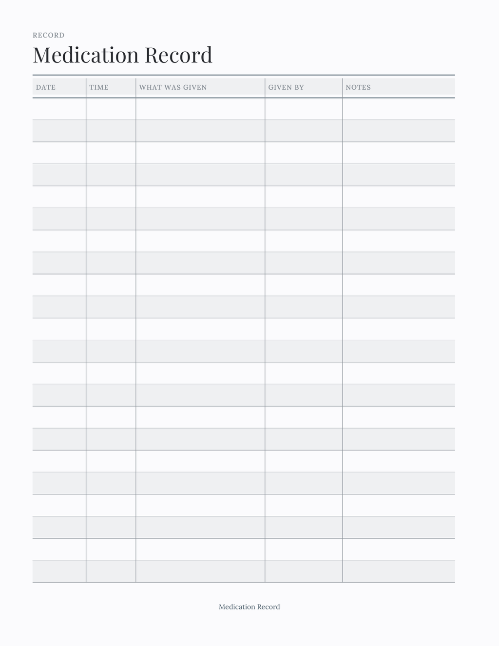 The Caregiver's Planner 2027 — sample page 4