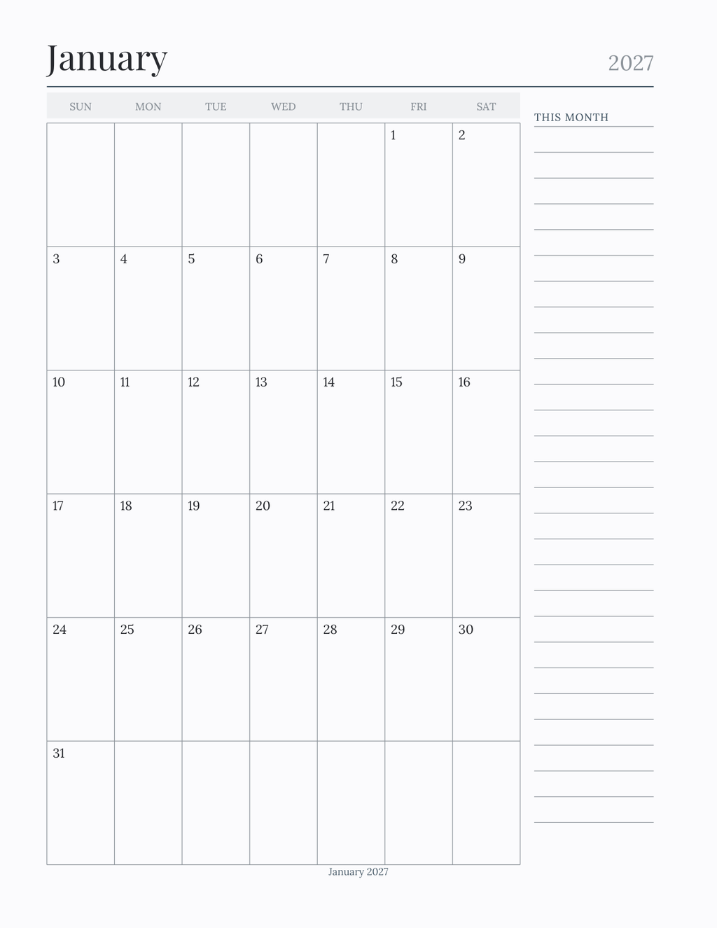 The Caregiver's Planner 2027 — sample page 6