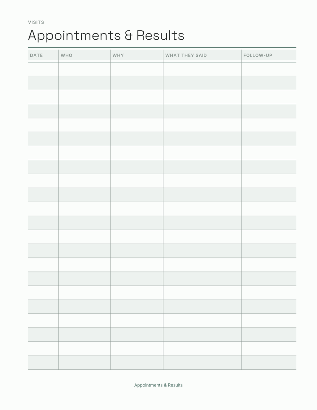 The Health Journal 2027 — sample page 3