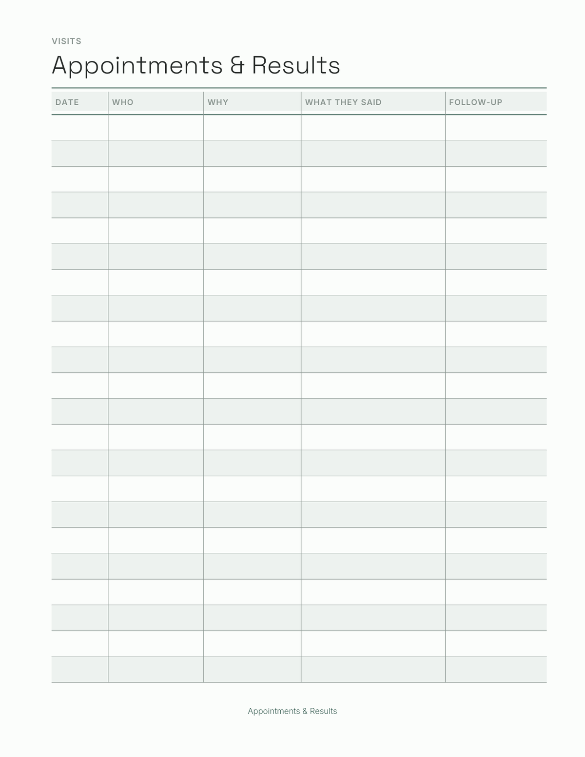 The Health Journal 2027 — sample page 3