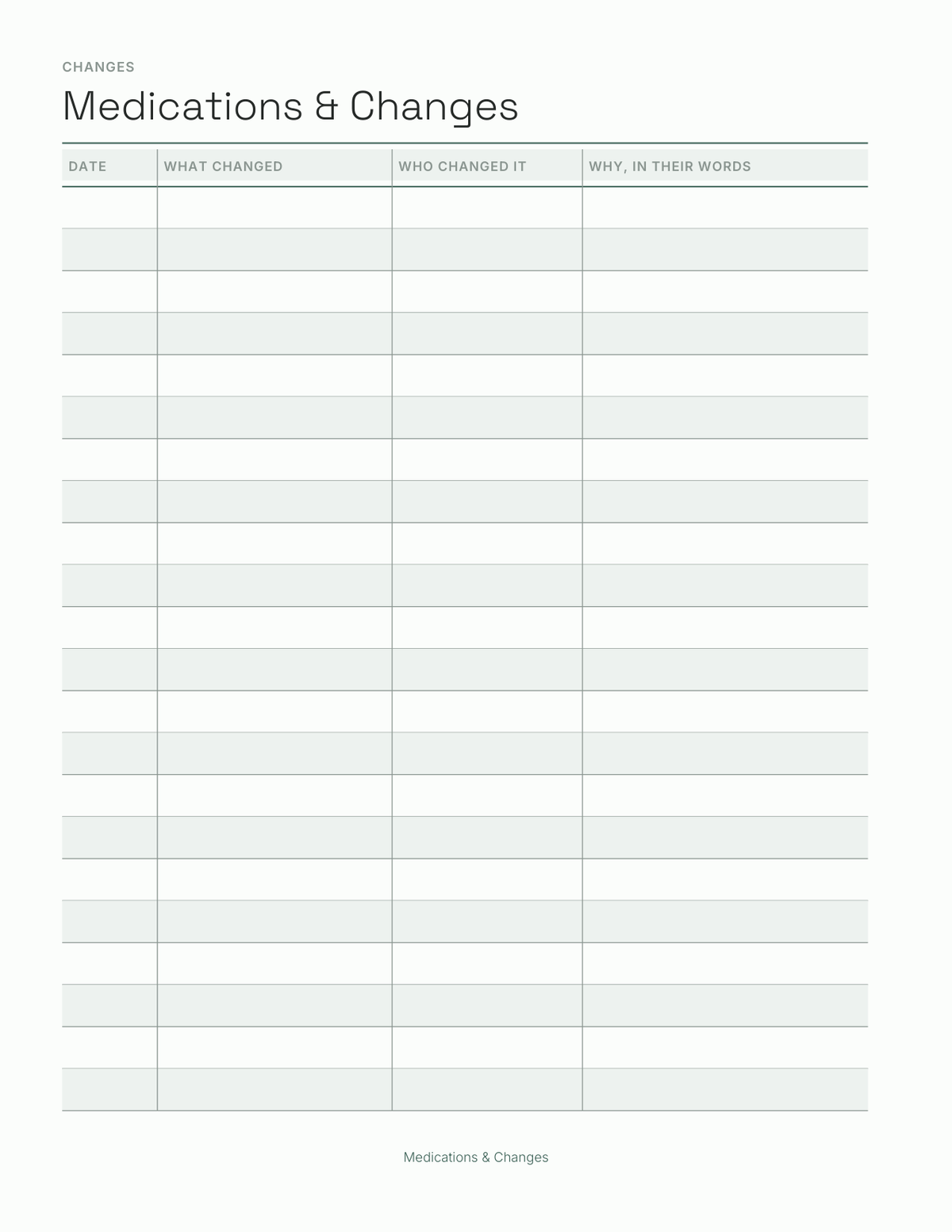 The Health Journal 2027 — sample page 4