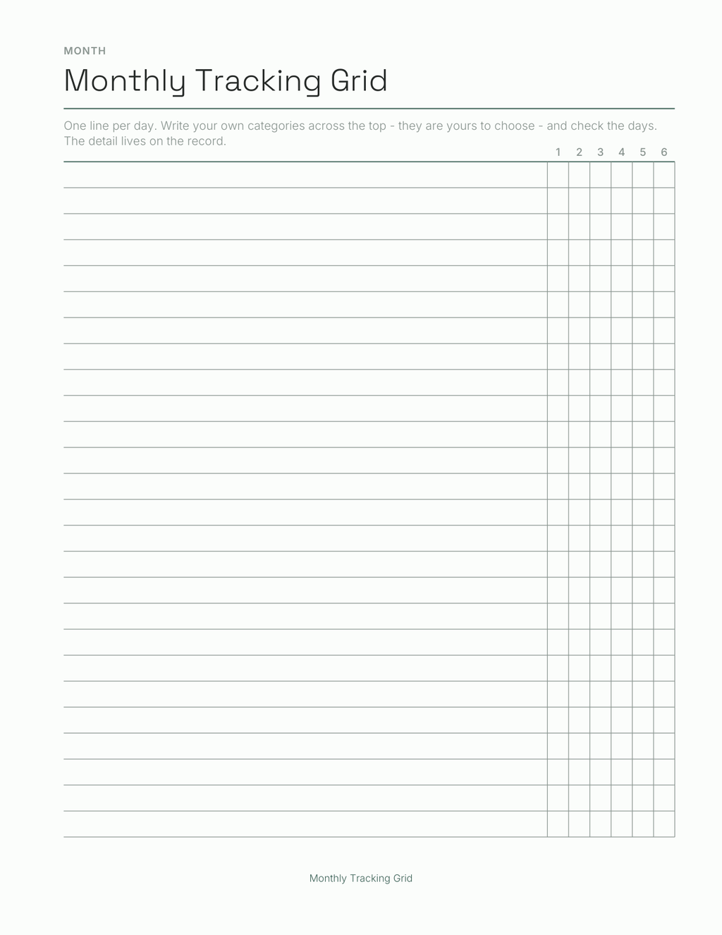The Health Journal 2027 — sample page 5