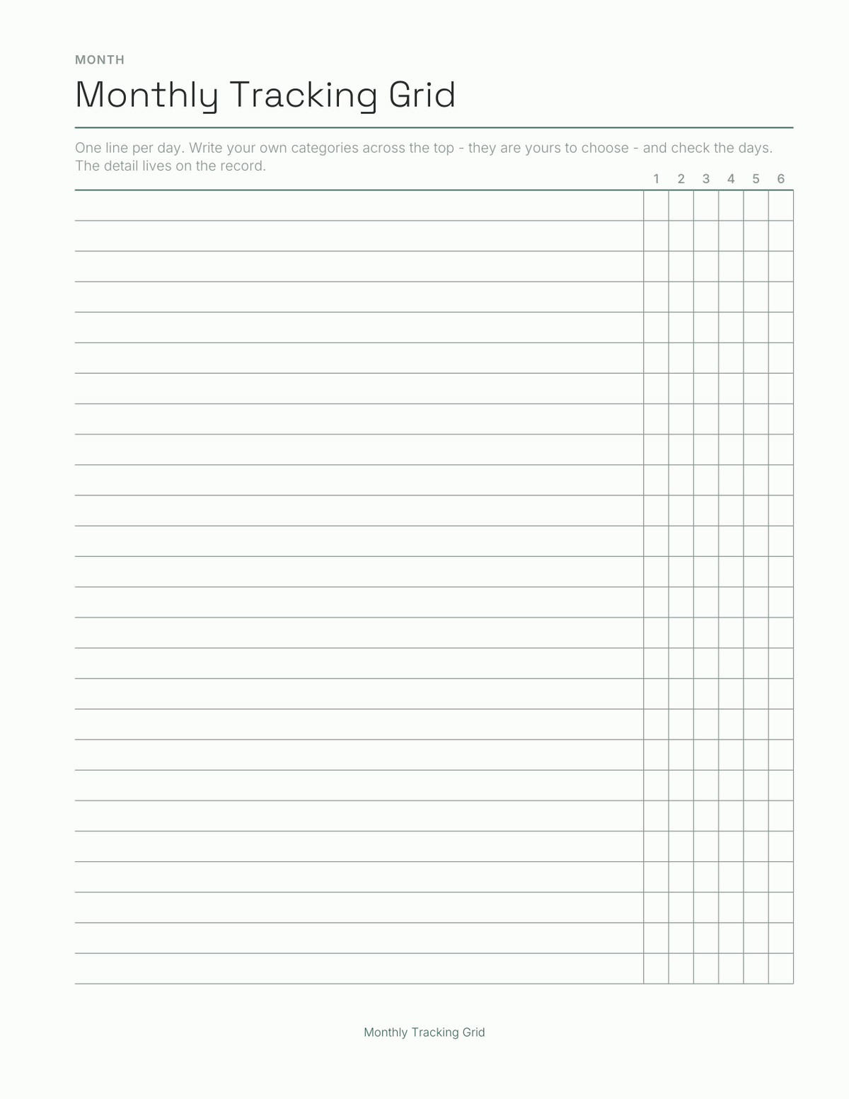 The Health Journal 2027 — sample page 5