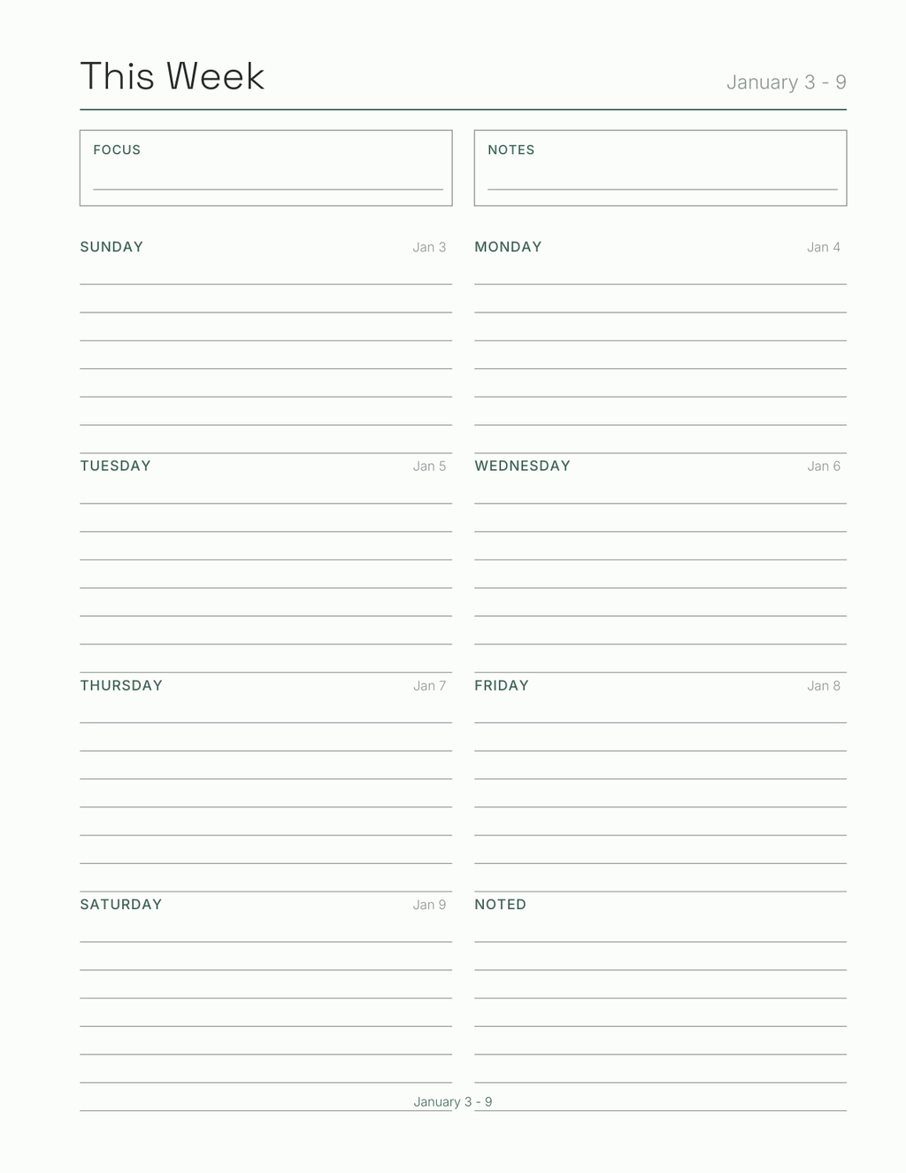 The Health Journal 2027 — sample page 7