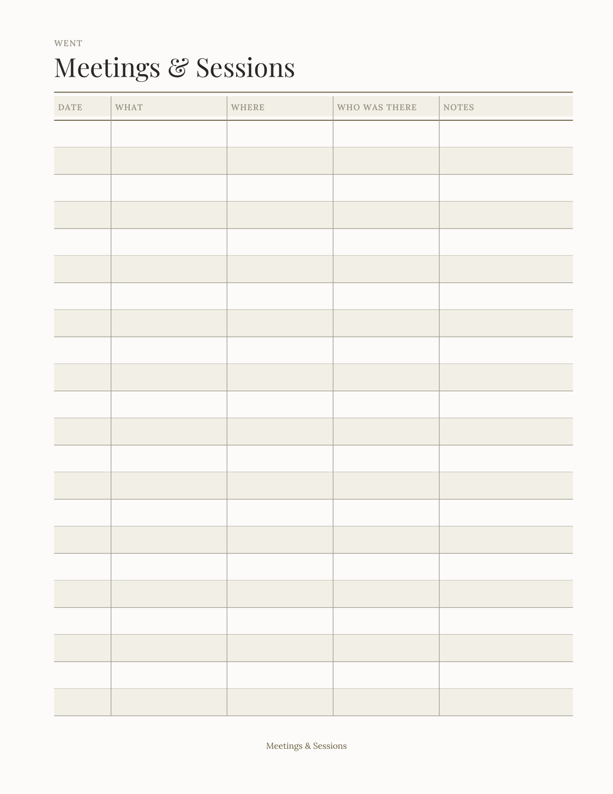 The Recovery Companion 2027 — sample page 3