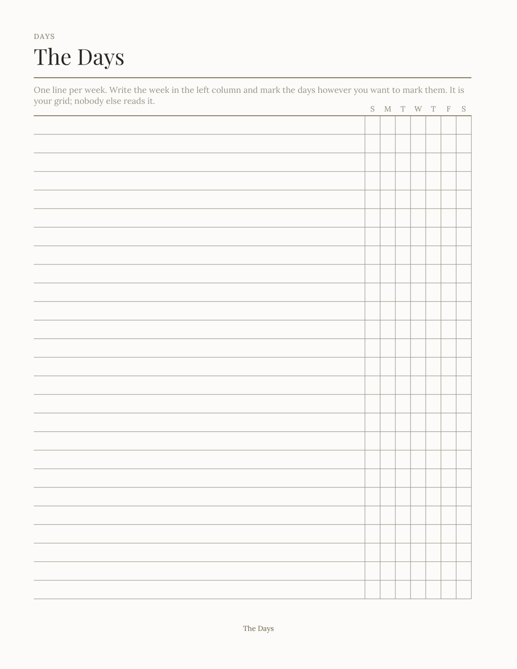 The Recovery Companion 2027 — sample page 4