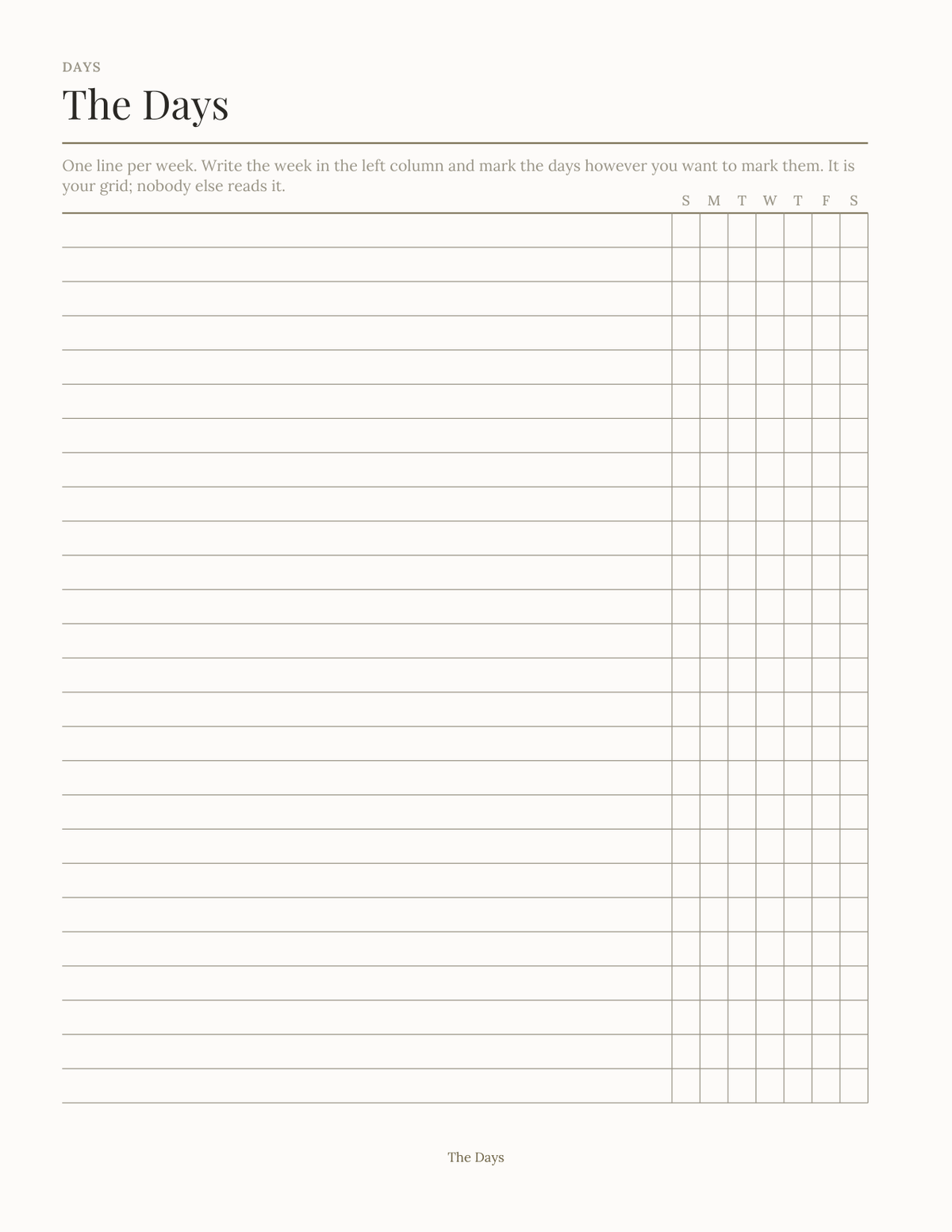 The Recovery Companion 2027 — sample page 4