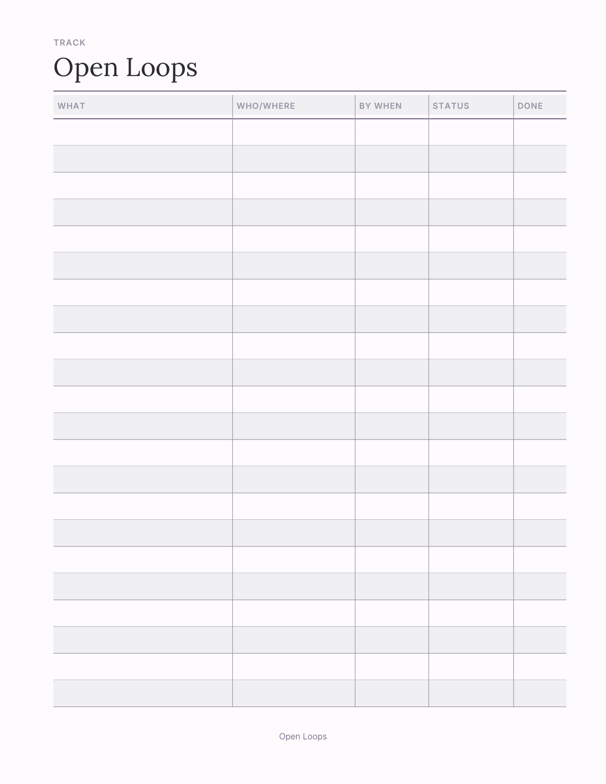 The Life Transition Planner 2027 — sample page 3