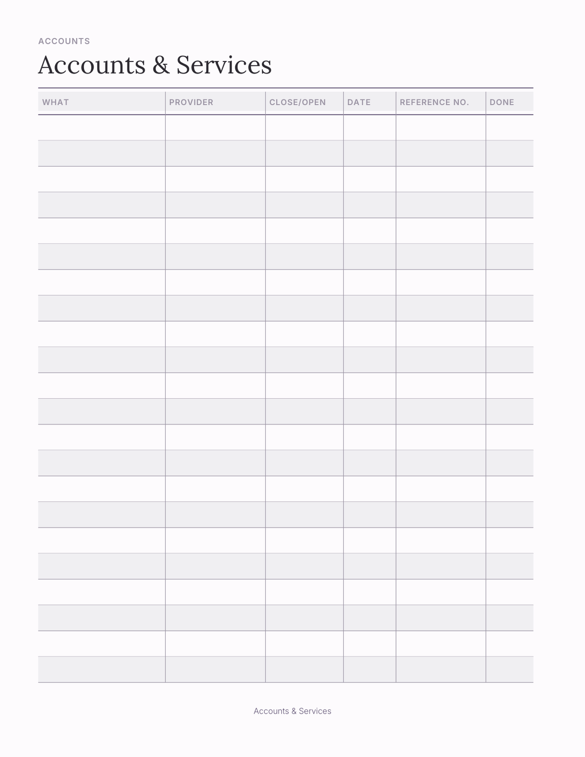 The Life Transition Planner 2027 — sample page 4