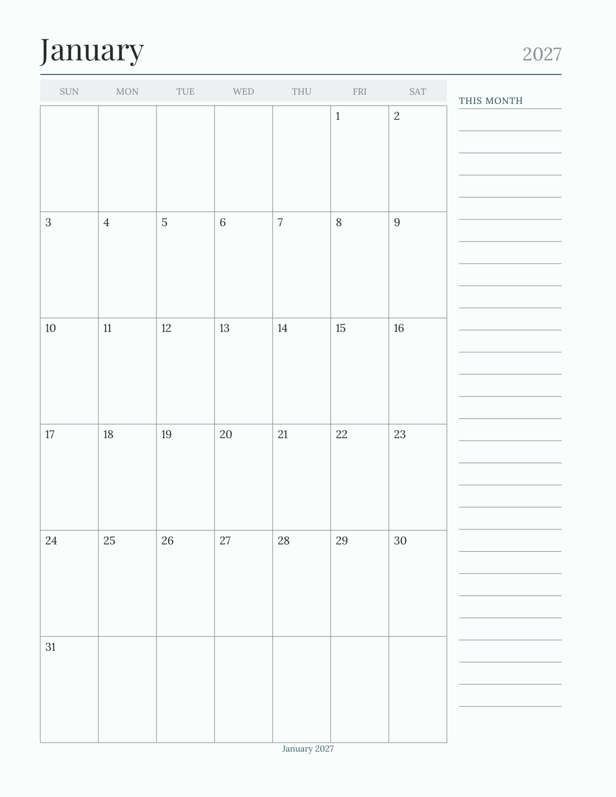 The Retirement Planner 2027 — sample page 6