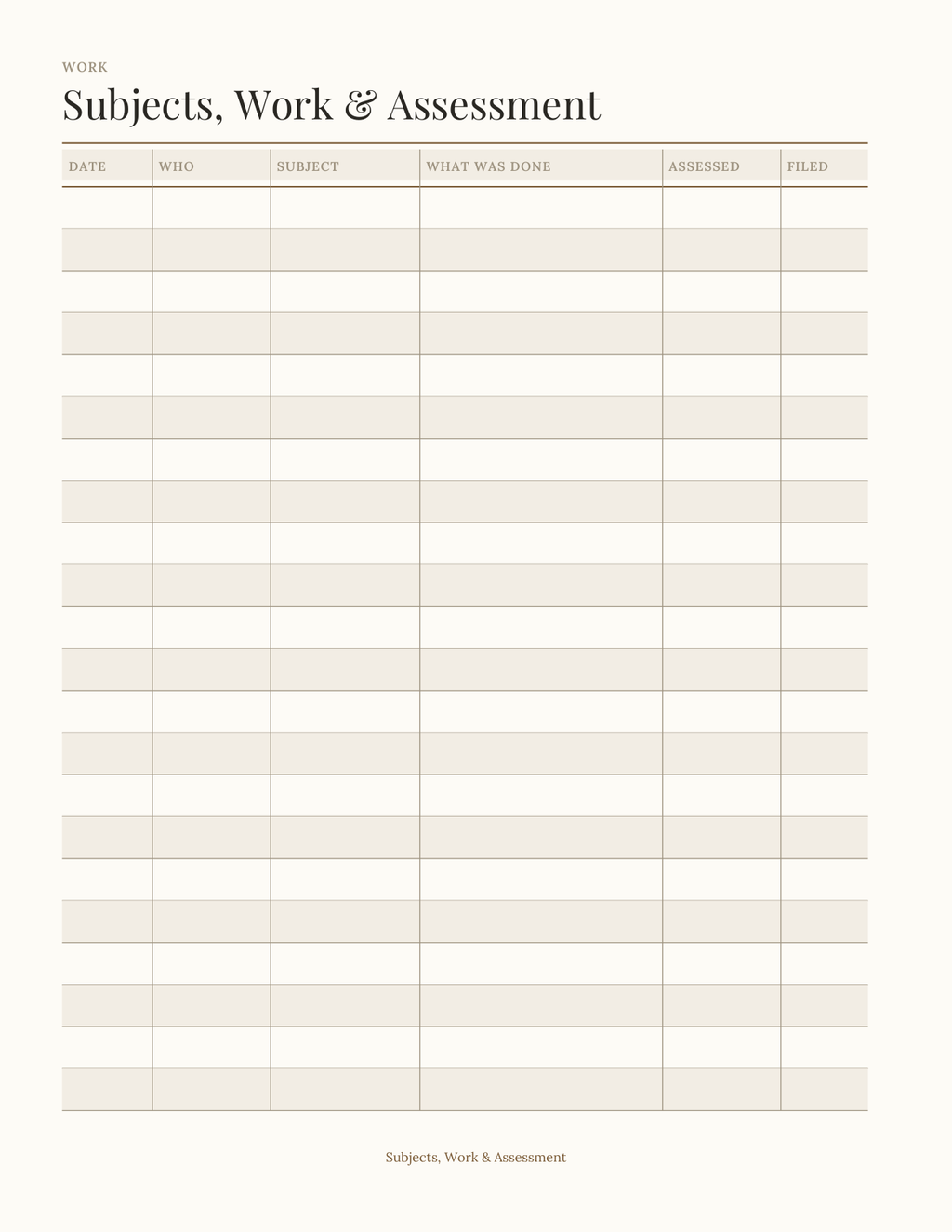 The Homeschool Planner 2027 — sample page 4