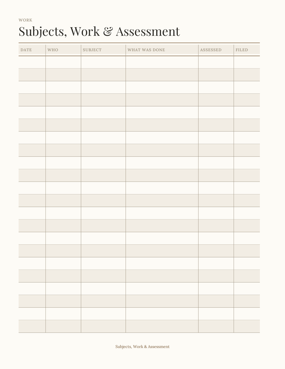 The Homeschool Planner 2027 — sample page 4