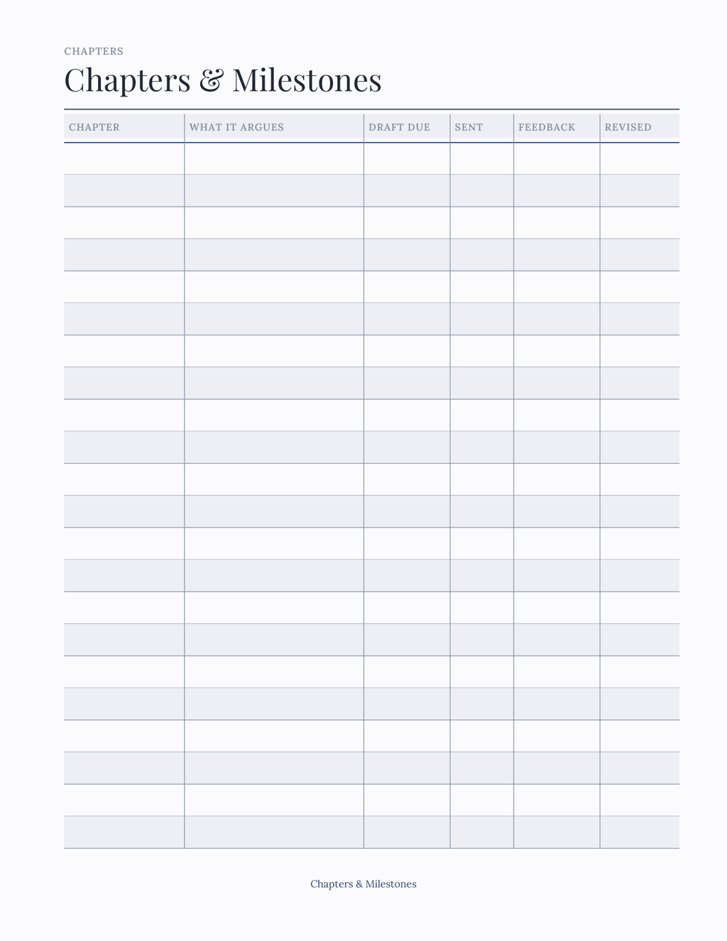 The Graduate & Dissertation Planner 2027 — sample page 3