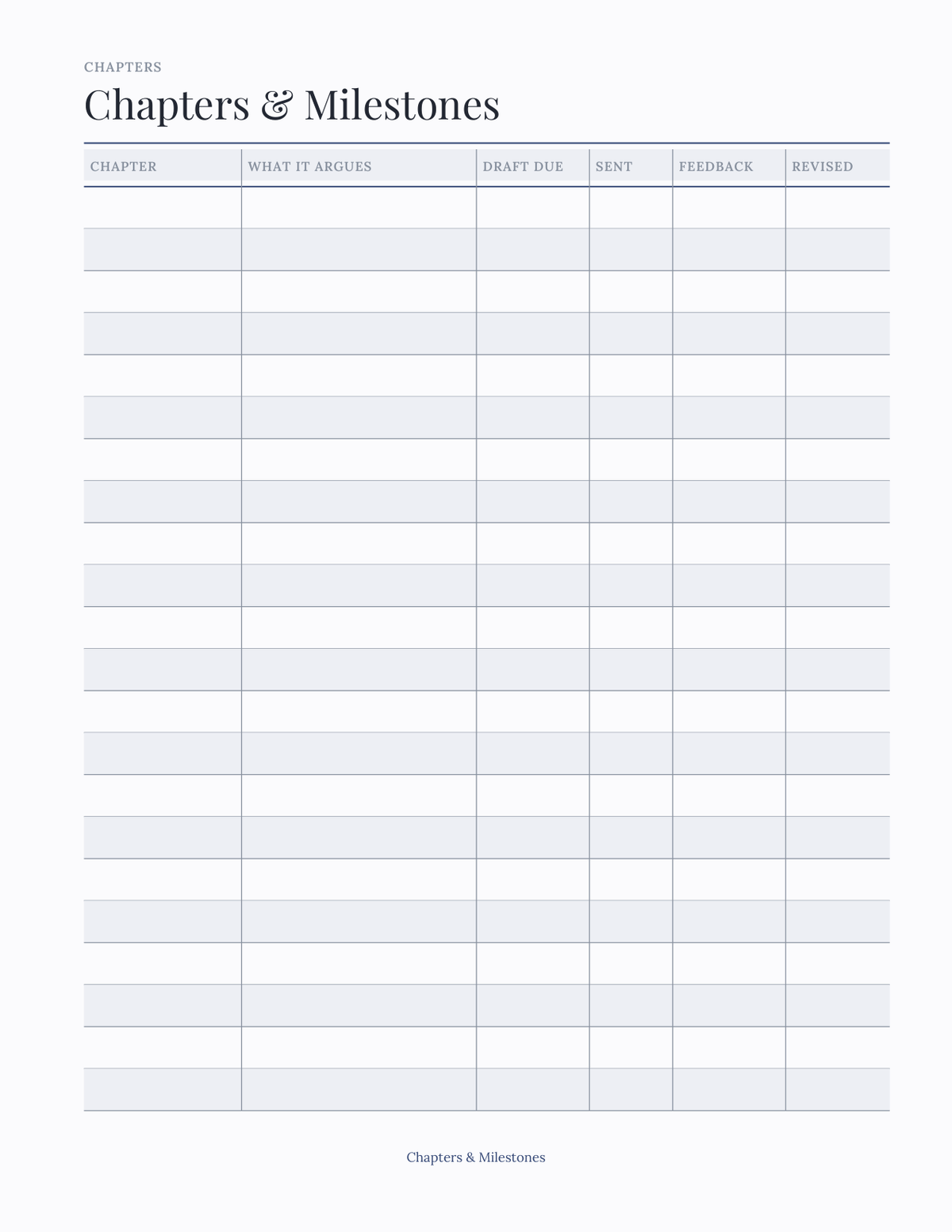 The Graduate & Dissertation Planner 2027 — sample page 3