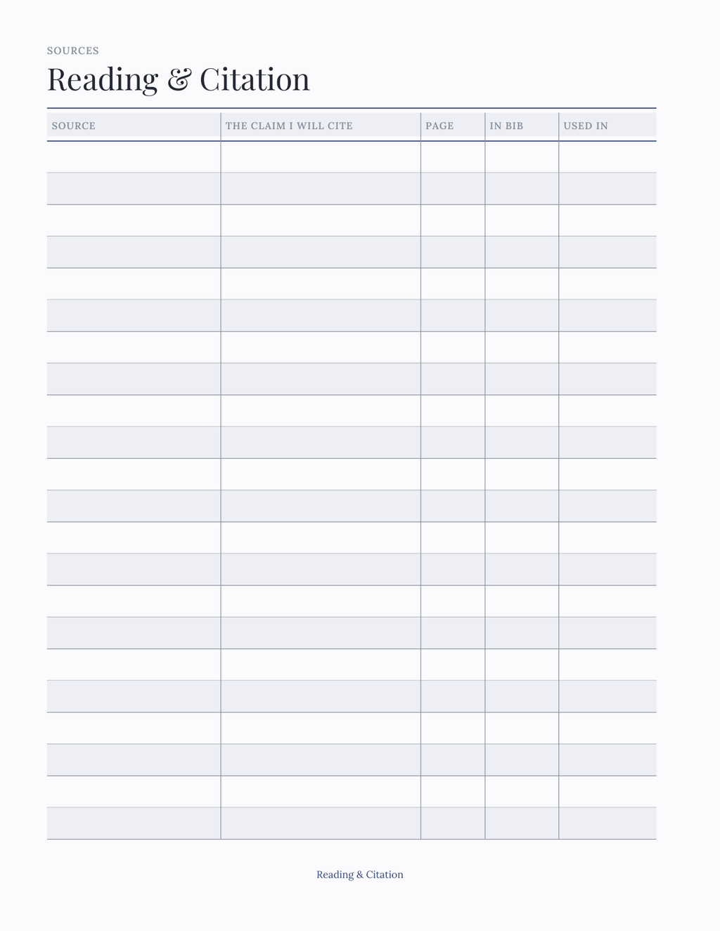 The Graduate & Dissertation Planner 2027 — sample page 4