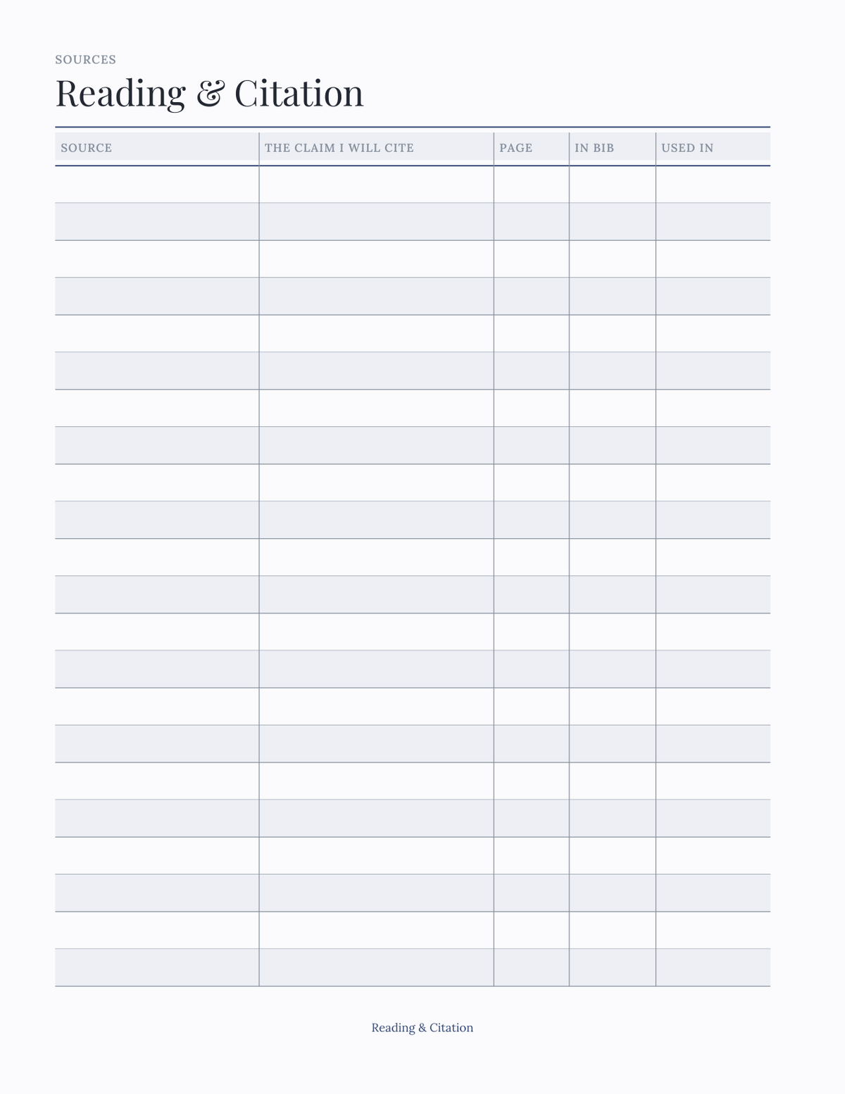 The Graduate & Dissertation Planner 2027 — sample page 4