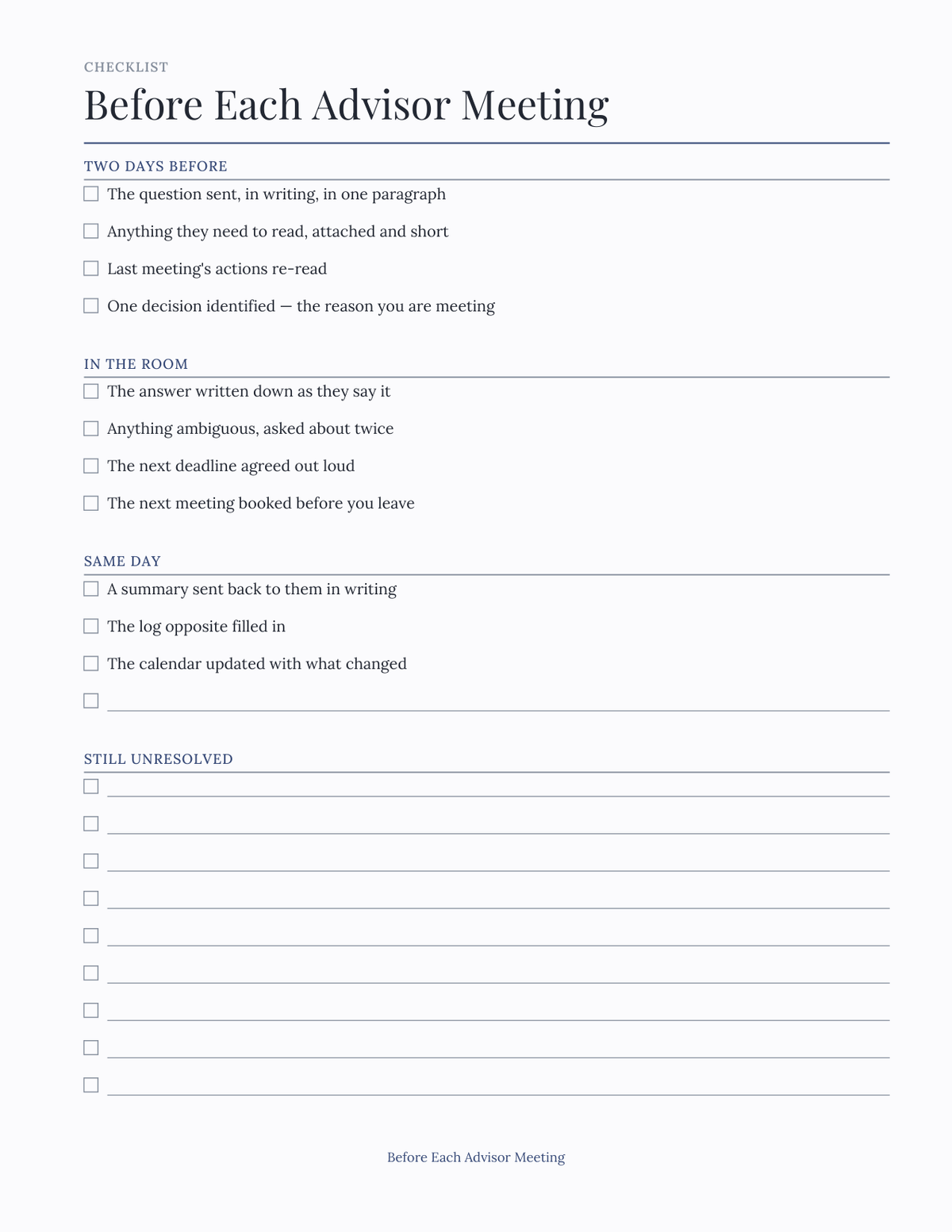 The Graduate & Dissertation Planner 2027 — sample page 5
