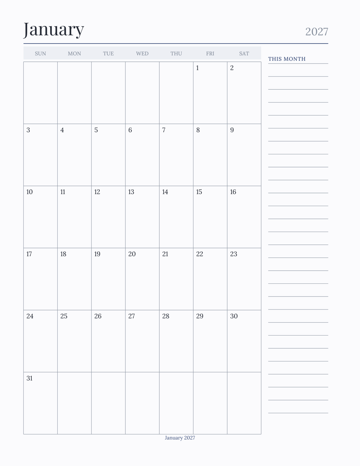 The Graduate & Dissertation Planner 2027 — sample page 6
