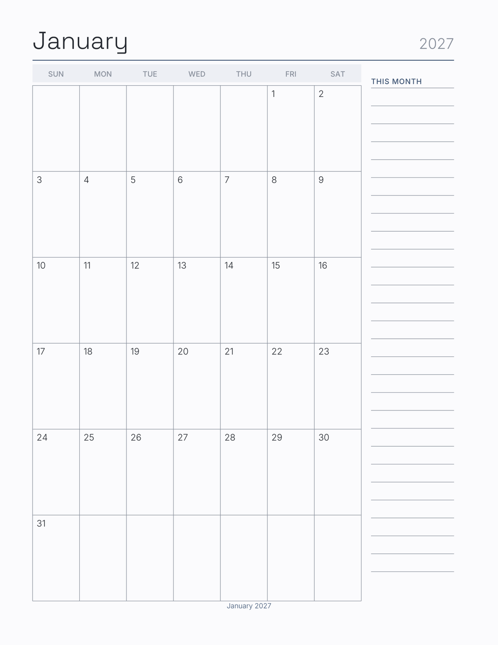 The Clinical Rotation Planner 2027 — sample page 6