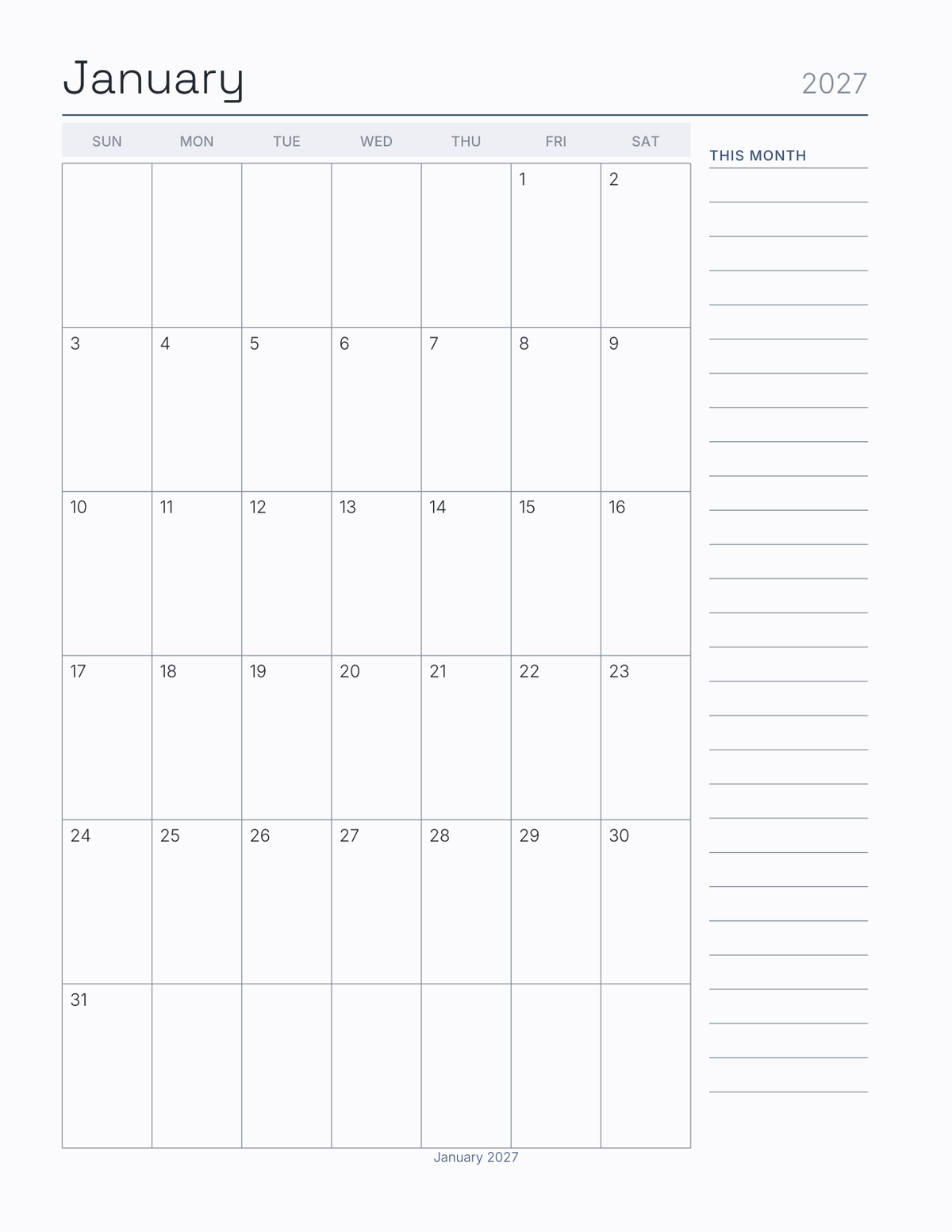 The Clinical Rotation Planner 2027 — sample page 6