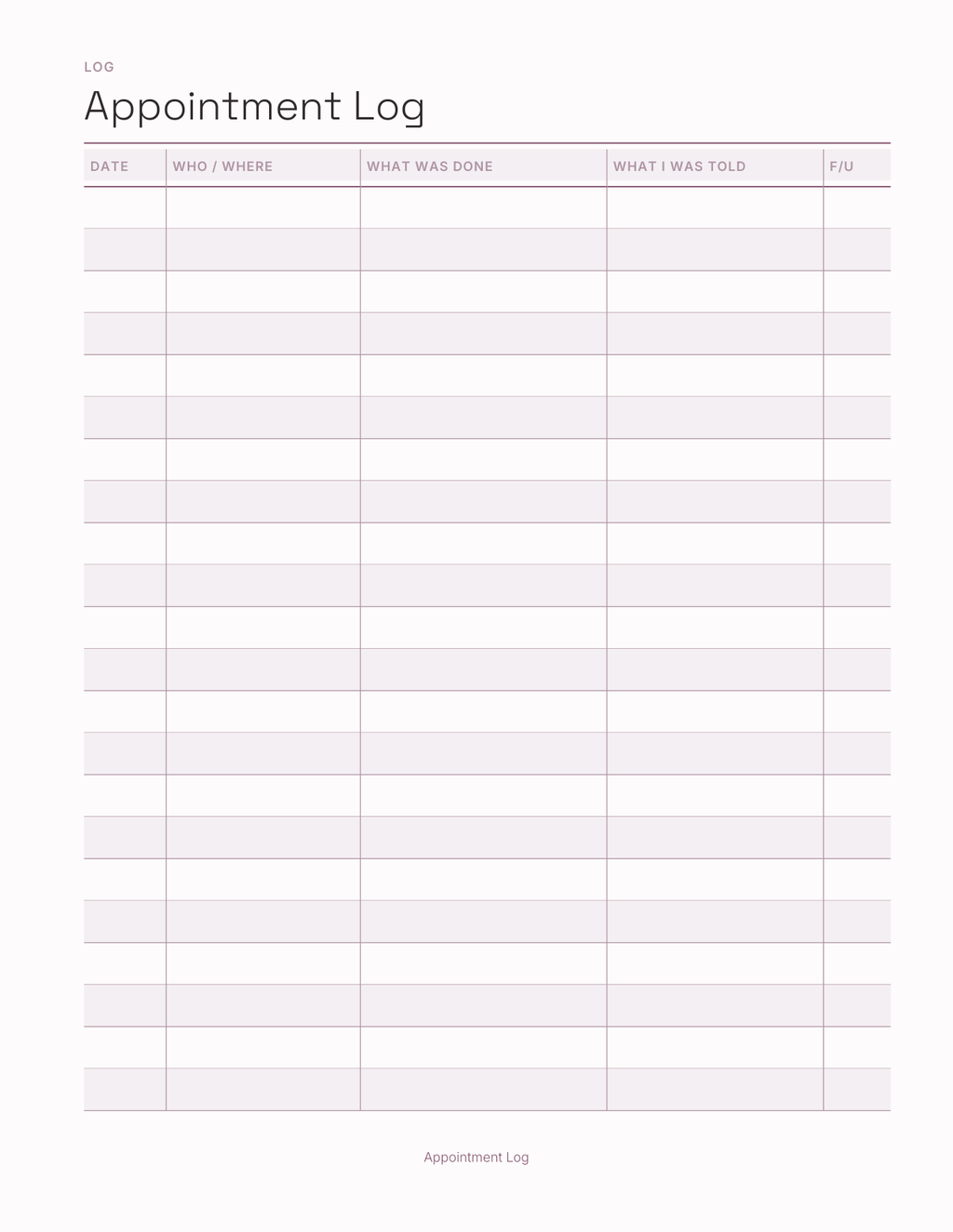 The Fertility Planner 2027 — sample page 3