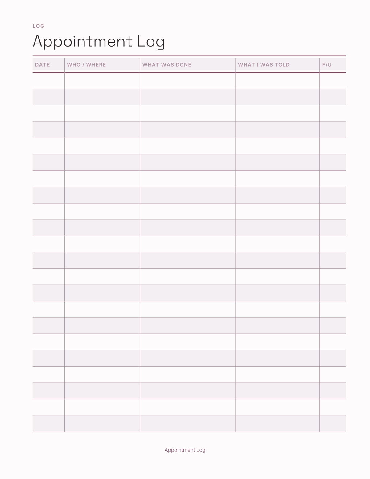 The Fertility Planner 2027 — sample page 3