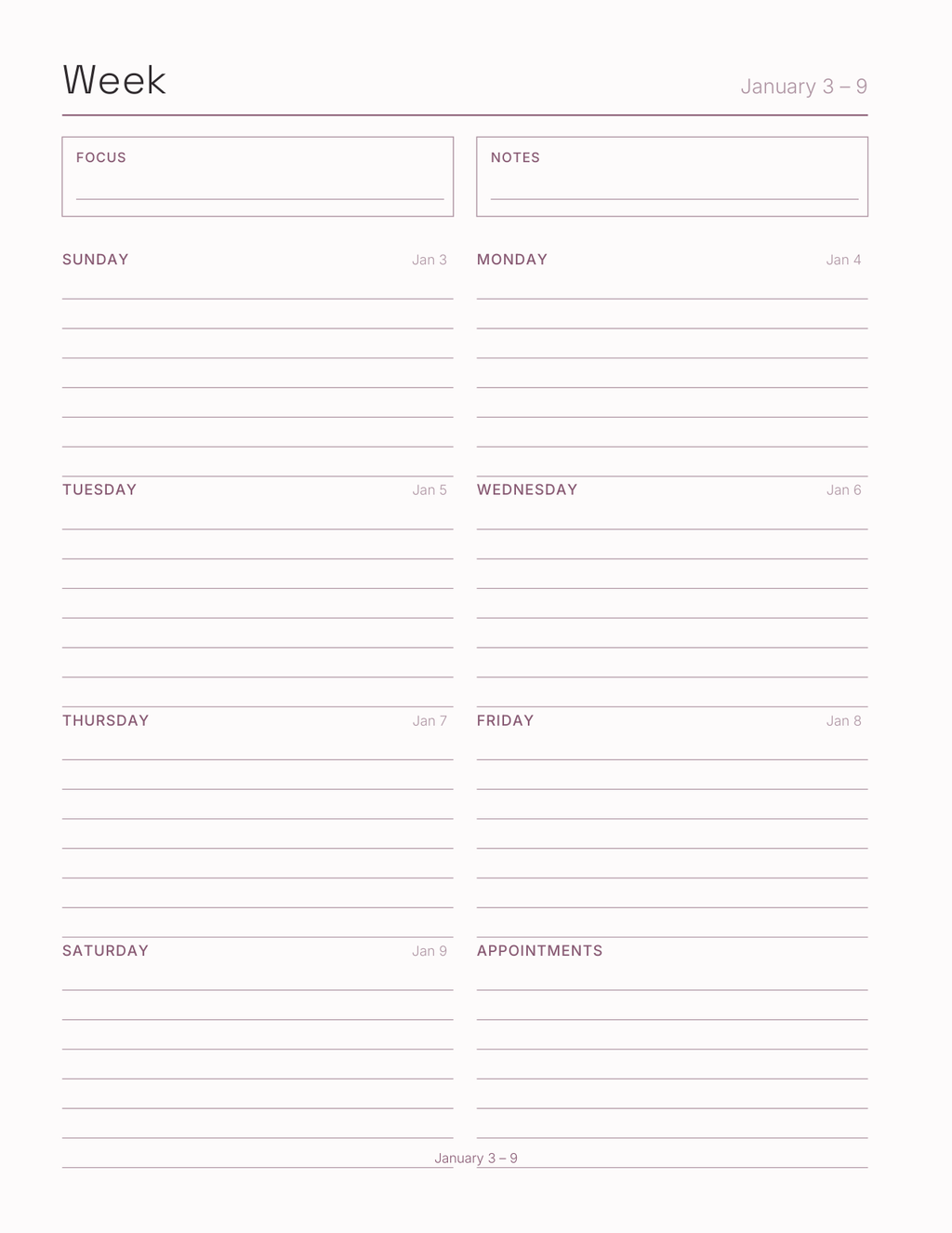 The Fertility Planner 2027 — sample page 6