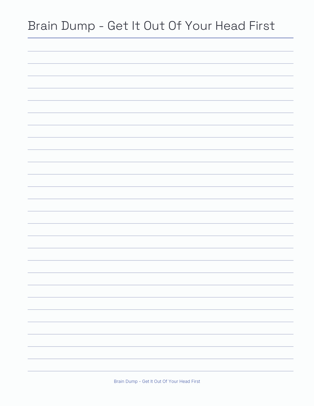 The ADHD Planner 2027 — sample page 3